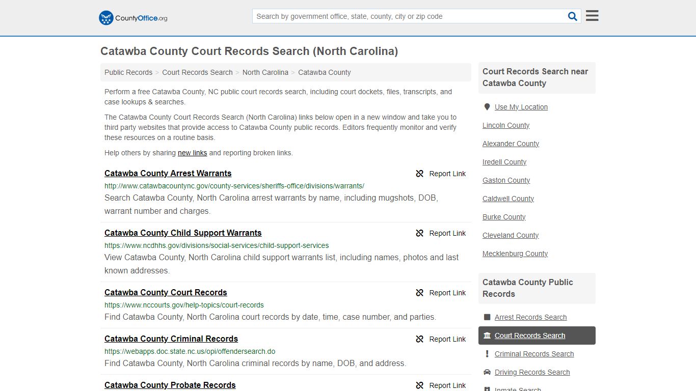 Catawba County Court Records Search (North Carolina) - County Office
