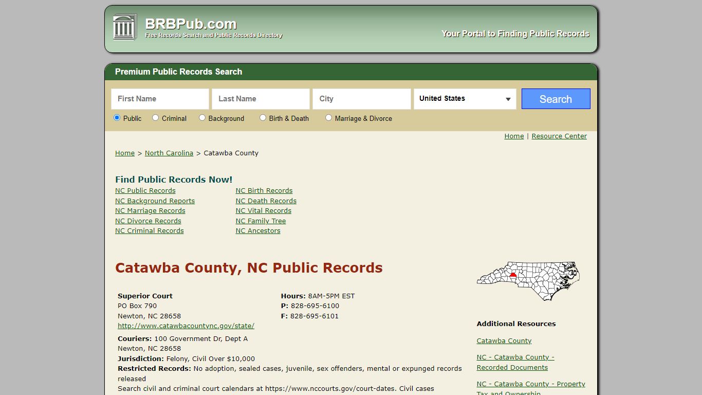 Catawba County Public Records | Search North Carolina Government Databases