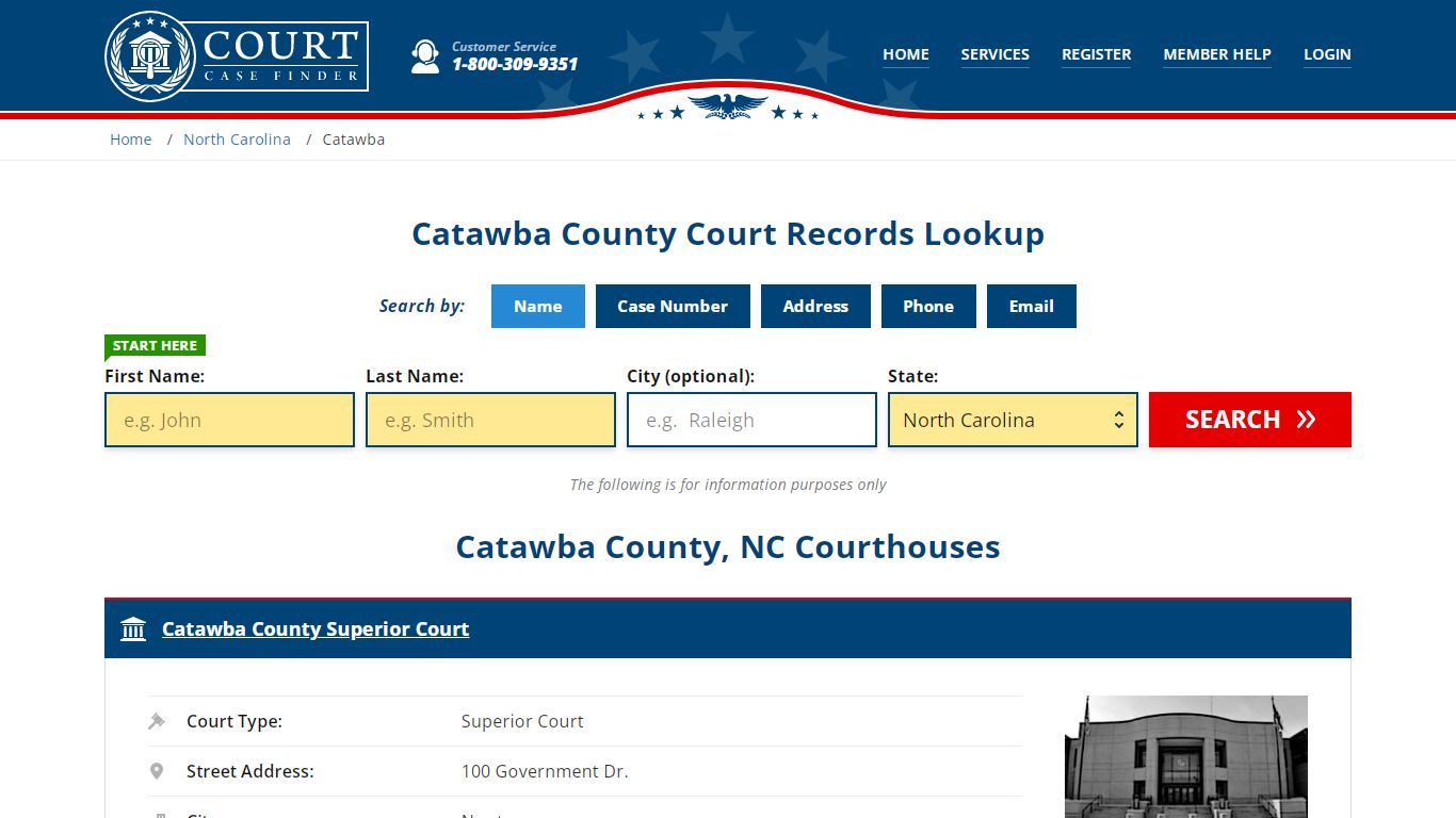 Catawba County Court Records | NC Case Lookup