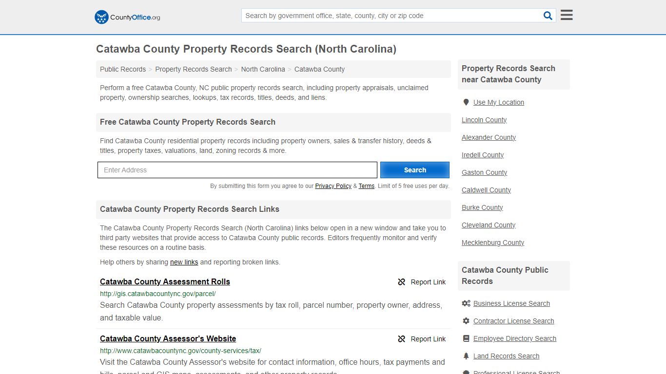 Catawba County Property Records Search (North Carolina) - County Office